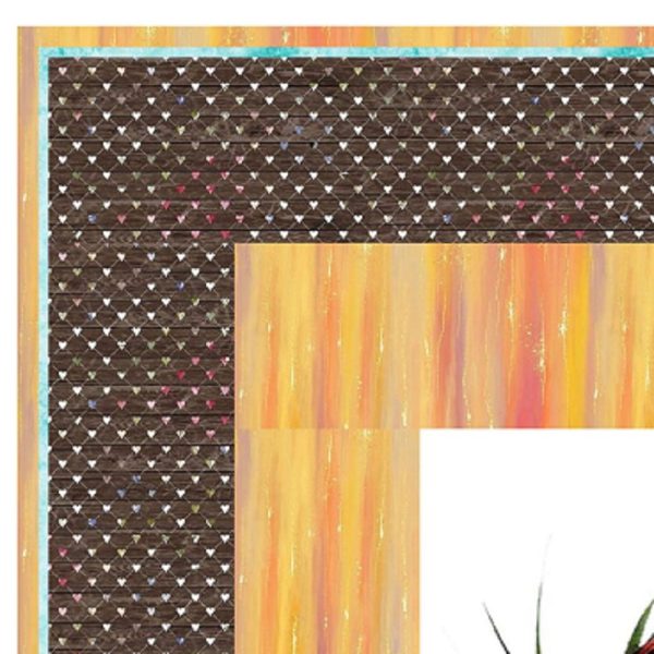 Retro Beach Heart 1 Wall Hanging 42  x 42  Fashion - Image 3