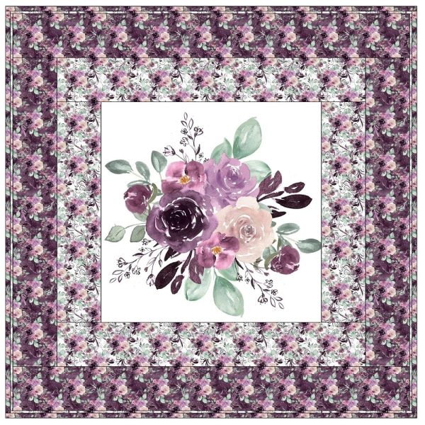 Sangria Purple Dreams Floral Wall Hanging 42  x 42  Online Hot Sale - Image 2