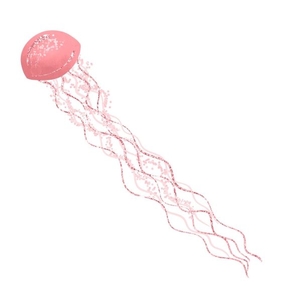 Sea Jellyfish Pink #2 Fabric Panel Online