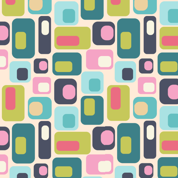 Retro Rectangle Fabric -  Variation 1 Online Sale