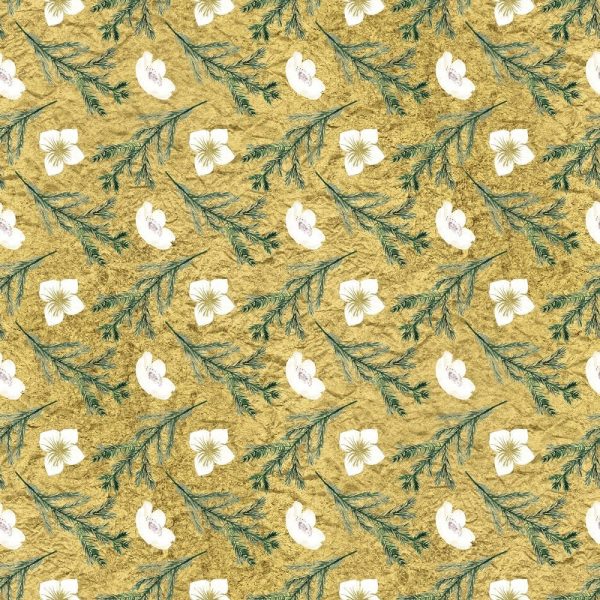 Pine Branches Pattern #3 Fabric Hot on Sale