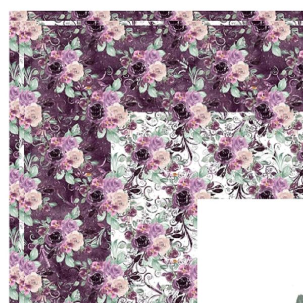 Sangria Purple Dreams Floral Wall Hanging 42  x 42  Online Hot Sale - Image 3