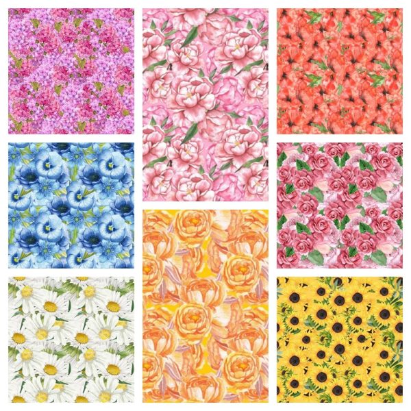 Packed Flowers Layer Cake - 8 Pieces For Discount