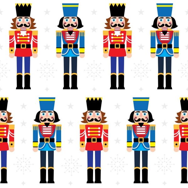Nutcrackers & Snowflakes Fabric Online Sale