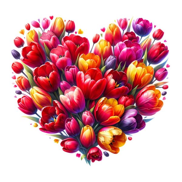Spring Heart Flowers #6 Fabric Panel For Discount