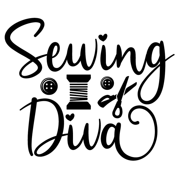 Sewing Diva Fabric Panel - Black White Hot on Sale