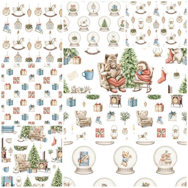 Christmas Little Critters Volume 2 Fat Quarter Bundle - 8 Pieces Cheap